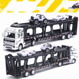 Max Friction Powered Transport Car Carrier Truck Toy for Boys Girls White