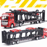 Max Friction Powered Transport Car Carrier Truck Toy for Boys Girls Red