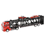 Max Friction Powered Transport Car Carrier Truck Toy for Boys Girls Red