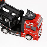 Max Friction Powered Transport Car Carrier Truck Toy for Boys Girls Red
