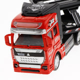 Max Friction Powered Transport Car Carrier Truck Toy for Boys Girls Red