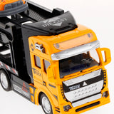 Max Friction Powered Transport Car Carrier Truck Toy for Boys Girls Yellow