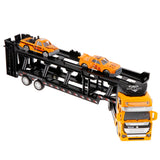 Max Friction Powered Transport Car Carrier Truck Toy for Boys Girls Yellow