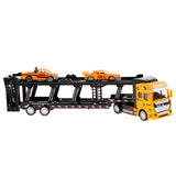 Max Friction Powered Transport Car Carrier Truck Toy for Boys Girls Yellow