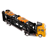 Max Friction Powered Transport Car Carrier Truck Toy for Boys Girls Yellow