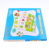 Maxbell Kids Cartoon Gear Animal Wooden Puzzle Toys Math Learning Grab Board Number