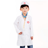 Maxbell Kids Lab Coat Uniforms Scientist Doctor / Nurse Role Play Costume White