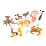 Maxbell 16Pcs Realistic Mixed Plastic Marine Animals Kids Toy Party Bag Favors