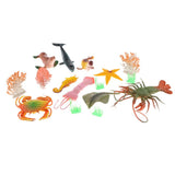 Maxbell 16Pcs Realistic Mixed Plastic Marine Animals Kids Toy Party Bag Favors