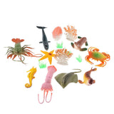 Maxbell 16Pcs Realistic Mixed Plastic Marine Animals Kids Toy Party Bag Favors