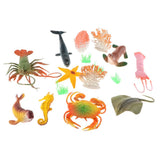Maxbell 16Pcs Realistic Mixed Plastic Marine Animals Kids Toy Party Bag Favors