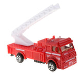 Maxbell 1:72 Diecast Cars Toy Fire Dept & Engineering Vehicles Ladder Truck