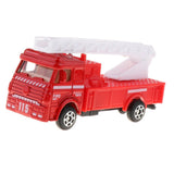 Maxbell 1:72 Diecast Cars Toy Fire Dept & Engineering Vehicles Ladder Truck