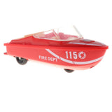 Maxbell 1:72 Diecast Cars Toy Fire Dept & Engineering Vehicles Fire Dept Speedboat A
