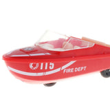 Maxbell 1:72 Diecast Cars Toy Fire Dept & Engineering Vehicles Fire Dept Speedboat A