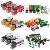 Maxbell Die-cast Alloy Pull Back Engineering Truck Car Model Toy Sanitation Truck