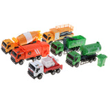 Maxbell Die-cast Alloy Pull Back Engineering Truck Car Model Toy Sanitation Truck