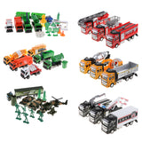 Maxbell Die-cast Alloy Pull Back Engineering Truck Car Model Toy Sanitation Truck
