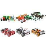 Maxbell Die-cast Alloy Pull Back Engineering Truck Car Model Toy Sanitation Truck