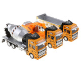 Maxbell Die-cast Alloy Pull Back Engineering Truck Car Model Toy Engineering Vehicle