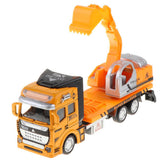 Maxbell Die-cast Alloy Pull Back Engineering Truck Car Model Toy Engineering Vehicle