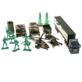 Maxbell Die-cast Alloy Pull Back Engineering Truck Car Model Toy Military Trcuk