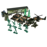 Maxbell Die-cast Alloy Pull Back Engineering Truck Car Model Toy Military Trcuk