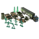 Maxbell Die-cast Alloy Pull Back Engineering Truck Car Model Toy Military Trcuk