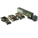 Maxbell Die-cast Alloy Pull Back Engineering Truck Car Model Toy Military Trcuk
