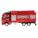 Maxbell Die-cast Alloy Pull Back Engineering Truck Car Model Toy Fire Engine