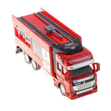 Maxbell Die-cast Alloy Pull Back Engineering Truck Car Model Toy Fire Engine