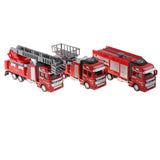 Maxbell Die-cast Alloy Pull Back Engineering Truck Car Model Toy Fire Engine
