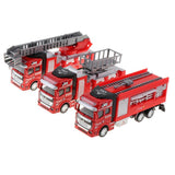 Maxbell Die-cast Alloy Pull Back Engineering Truck Car Model Toy Fire Engine