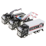 Maxbell Die-cast Alloy Pull Back Engineering Truck Car Model Toy Rescue Truck