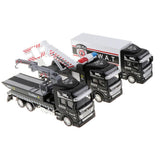 Maxbell Die-cast Alloy Pull Back Engineering Truck Car Model Toy Rescue Truck