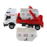 Maxbell Die-cast Alloy Pull Back Engineering Truck Car Model Toy Sanitation Vehicle