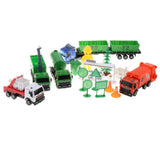 Maxbell Die-cast Alloy Pull Back Engineering Truck Car Model Toy Sanitation Vehicle