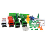 Maxbell Die-cast Alloy Pull Back Engineering Truck Car Model Toy Sanitation Vehicle