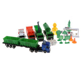 Maxbell Die-cast Alloy Pull Back Engineering Truck Car Model Toy Sanitation Vehicle