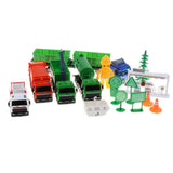 Maxbell Die-cast Alloy Pull Back Engineering Truck Car Model Toy Sanitation Vehicle