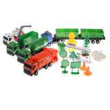 Maxbell Die-cast Alloy Pull Back Engineering Truck Car Model Toy Sanitation Vehicle