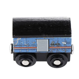 Maxbell Wooden Magnetic Train Carriage for Toy Trains Accessories Mail Carriage