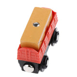 Maxbell Wooden Magnetic Train Carriage for Toy Trains Accessories Envelope Carriage