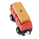 Maxbell Wooden Magnetic Train Carriage for Toy Trains Accessories Envelope Carriage