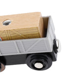 Maxbell Wooden Magnetic Train Carriage for Toy Trains Accessories Wood Carriage