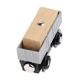 Maxbell Wooden Magnetic Train Carriage for Toy Trains Accessories Wood Carriage