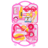 Maxbell Doctor Kit Pretend Play Medical Set Doctor Nurse Game Playset Toys Pink