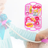 Maxbell Doctor Kit Pretend Play Medical Set Doctor Nurse Game Playset Toys Pink