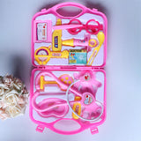 Maxbell Doctor Kit Pretend Play Medical Set Doctor Nurse Game Playset Toys Pink