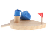 Max Balloon Powered Wooden Speed Boat Physics Science Toy Gadget Educational